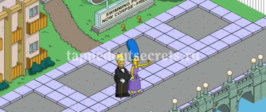 романтичная прогулка Мардж и Гомера