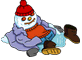 homer_fever_snowman