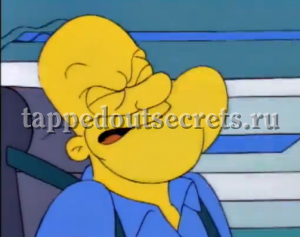 Во время испытания в центрифуге лицо и голос Гомера от перегрузки становятся похожими на моряка Попая