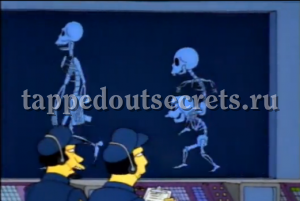 Сцена в начале эпизода, где рабочие АЭС проходят вдоль рентген-стены, — пародия на фильм «Вспомнить всё».