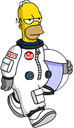 Гомер-астронавт "Ходит по-геройски"