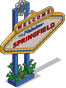 Знак "Добро пожаловать в Спрингфилд"